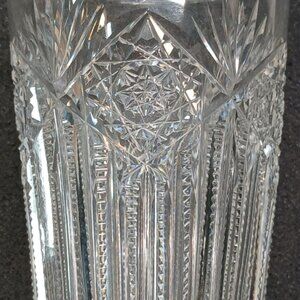 c.1900 J. Hoare ABP Cut Crystal Tumbler – Corning Star Panel – ABP